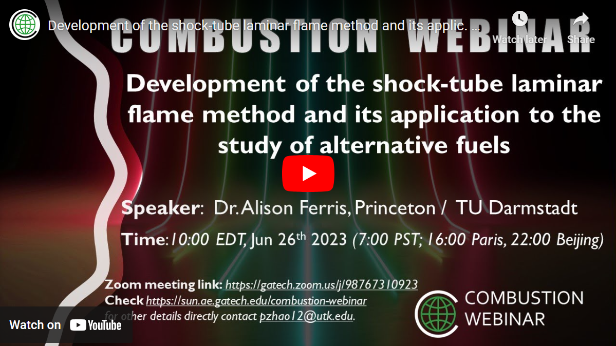 Alison Ferris delivers Combustion Webinar